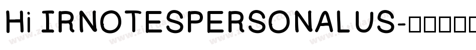 Hi IRNOTESPERSONALUS字体转换